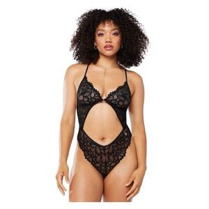 Savage x Fenty Savage Not Sorry Black Lace Bodysuit